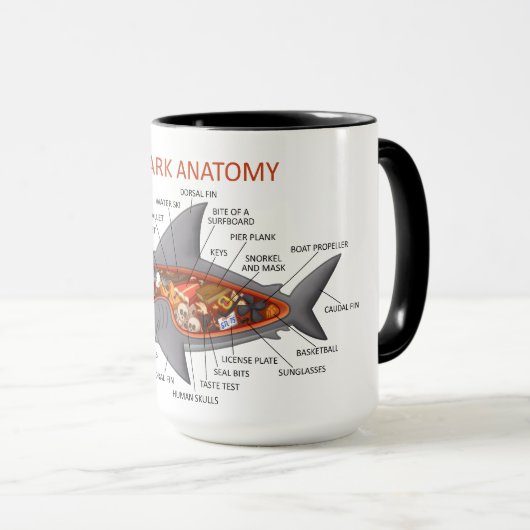 Shark Anatomy Mok (Voorkant rechts)