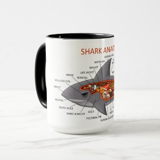 Shark Anatomy Mok (Voorkant links)