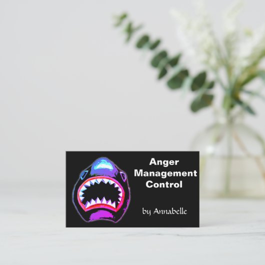 Shark - Anger Management Control Afsprakenkaartje (Staand voorkant)
