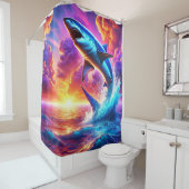 Shark Art Douchegordijn (In situ)