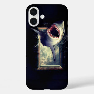 Shark Art telefoonhoesje iPhone 16 Plus Hoesje