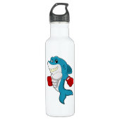 Shark as Boxer with Boxing gloves Waterfles (Voorkant)