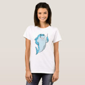 Shark as Teacher with Pointer T-shirt (Voorkant volledig)