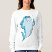 Shark as Teacher with Pointer Trui (Voorkant)