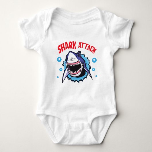 Shark attack baby shirt (Voorkant)