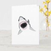 Shark Attack - Bijt van de grote witte haai Kaart (Gele Bloem)