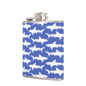 Shark Attack - Blauw en wit Heupfles (Links)