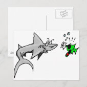 Shark Attack Briefkaart (Voorkant / Achterkant)