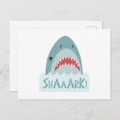 Shark Attack Briefkaart (Voorkant / Achterkant)