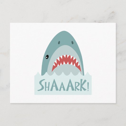 Shark Attack Briefkaart (Voorkant)