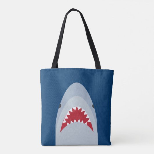 Shark Attack Canvas tas (Achterkant)