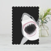 Shark Attack Dive Club Event of Birthday Party Kaart (Staand voorkant)