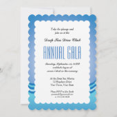 Shark Attack Dive Club Event of Party on a Boat Kaart (Achterkant)