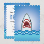 Shark Attack Dive Club Event of Party on a Boat Kaart (Voorkant / Achterkant)