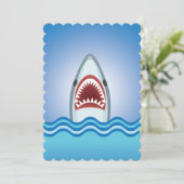 Shark Attack Dive Club Event of Party on a Boat Kaart (Staand voorkant)