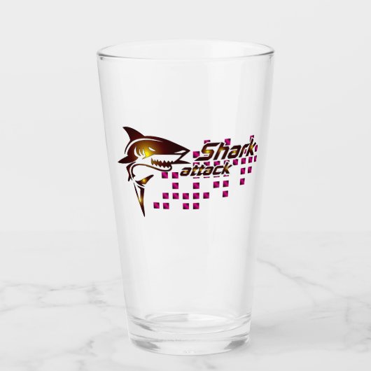 Shark Attack Drinkware Glas (Voorkant)