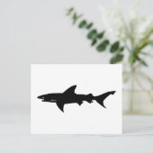 Shark Attack - Duiken met Sharks Elegant Black Briefkaart (Staand voorkant)