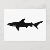Shark Attack - Duiken met Sharks Elegant Black Briefkaart (Voorkant)
