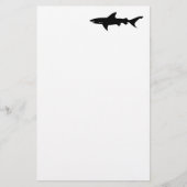 Shark Attack - Duiken met Sharks Elegant Black Briefpapier (Voorkant)