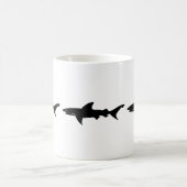 Shark Attack - Duiken met Sharks Elegant Black Koffiemok (Center)