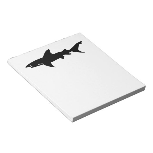Shark Attack - Duiken met Sharks Elegant Black Notitieblok (Schuin)