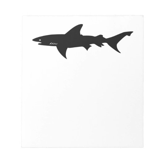 Shark Attack - Duiken met Sharks Elegant Black Notitieblok (Voorkant)