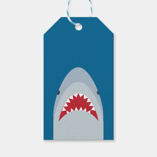Shark Attack Gift Label Cadeaulabel (Voorkant)