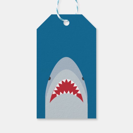 Shark Attack Gift Label Cadeaulabel (Achterkant)