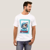 Shark Attack Graphic T-Shirt – Bold Ocean Predator (Voorkant volledig)