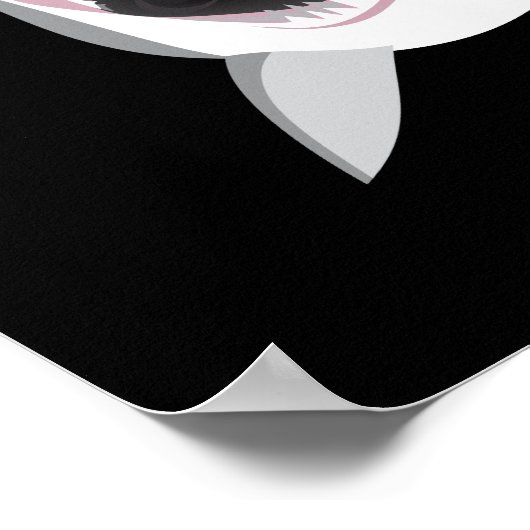 Shark Attack - Great White Shark Shows met haar br Poster (Hoek)