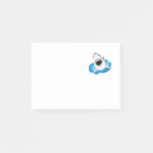 Shark Attack - Grote witte haai sprongen van golve Post-it® Notes