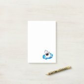 Shark Attack - Grote witte haaiensprongen van golv Post-it® Notes (Op bureau)