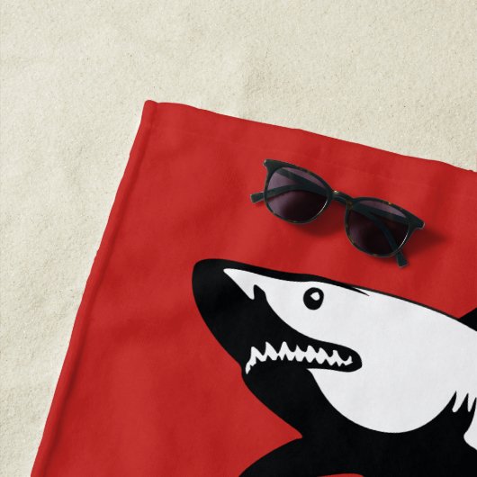 Shark Attack - Kalm houden en snel zwemmen Strandlaken (In situ)