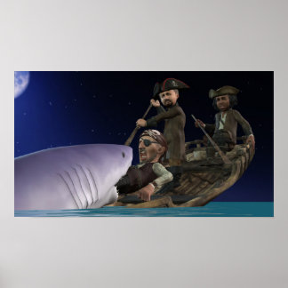 Shark Attack - Klein Poster