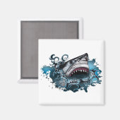 Shark Attack Magneet (Voorkant / Achterkant)