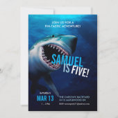 Shark Attack | Meerdaagse uitnodigingsboeien Kaart (Voorkant)