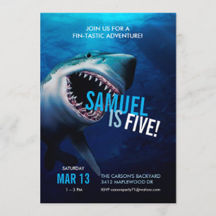 Shark Attack   Meerdaagse uitnodigingsboeien Kaart