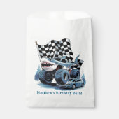 Shark Attack Monster Truck Verjaardag Bash Bedankzakje (Voorkant)