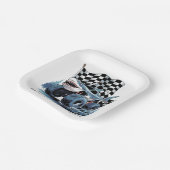 Shark Attack Monster Truck Verjaardag Bash Papieren Bordje (Gebogen)