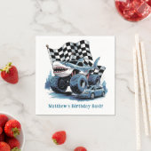 Shark Attack Monster Truck Verjaardag Bash Servet (Insitu)