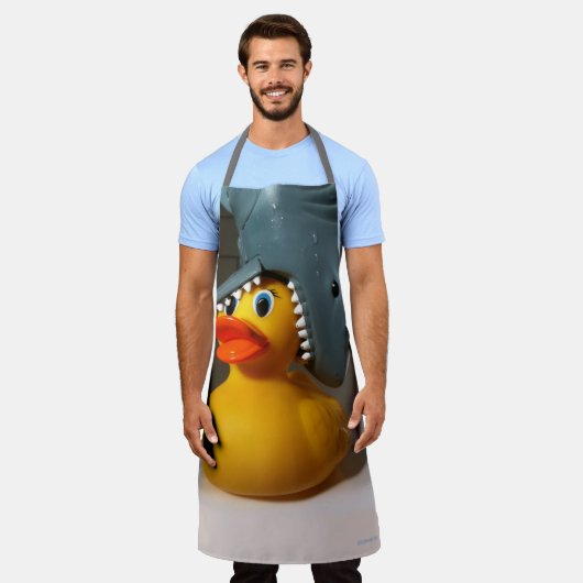 Shark Attack nbd — All-Over Print Apron Schort (Gedragen)