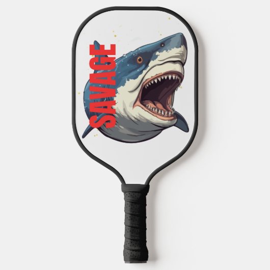 Shark Attack Pickleball Paddle (Voorkant)