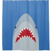 Shark Attack Shower Curtain Douchegordijn (Voorkant)