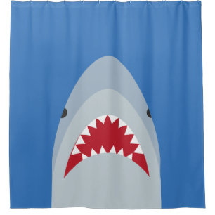 Shark Attack Shower Curtain Douchegordijn