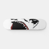 SHARK ATTACK SKATEBOARD - GROOT WITTE SCHERPONTWER (Horizontaal)
