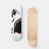 SHARK ATTACK SKATEBOARD - GROOT WITTE SCHERPONTWER (Voorkant)
