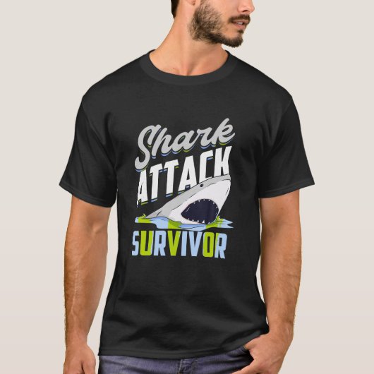 Shark Attack Survivor T-Shirt (Voorkant)