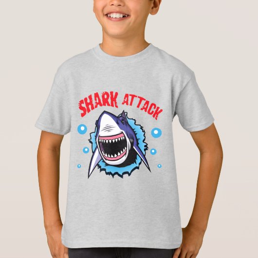 Shark attack t-shirt Shark beet shirt (Voorkant)