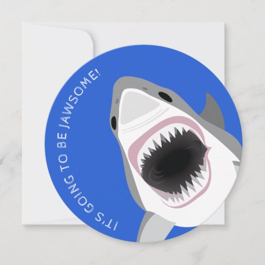 Shark Attack: Verjaardagsfeest op het strand of bo Kaart (Voorkant)