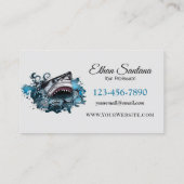 Shark Attack Visitekaartje (Achterkant)